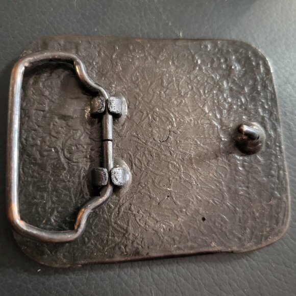 1970'S VINTAGE NATIVE AMERICAN END OF TRAIL BELTBUCKLE - Picture 3 of 3